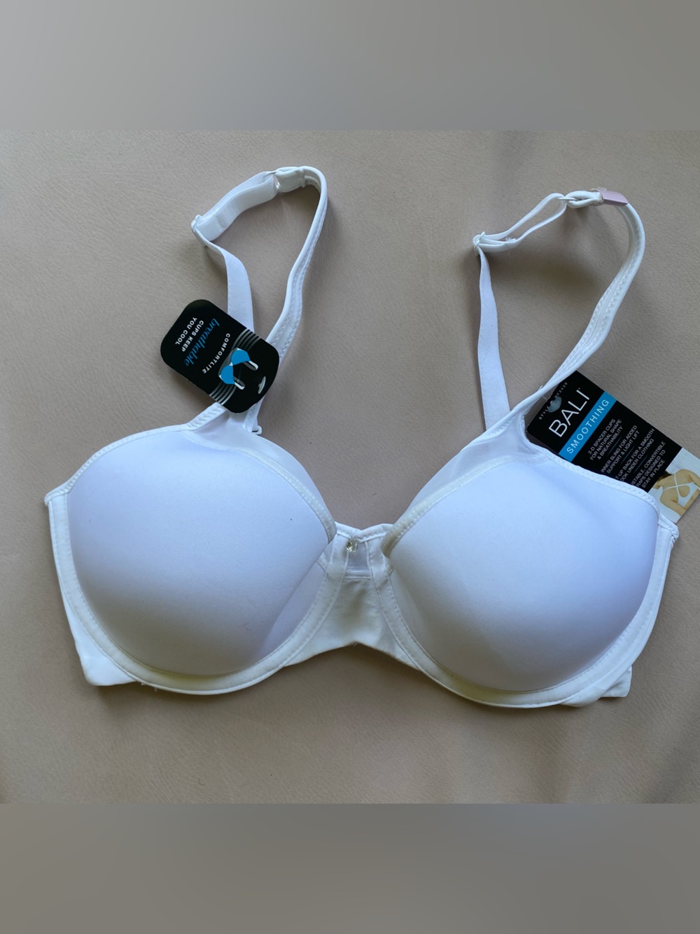 Bali White Smooth T-Shirt Bra with Light Padding
